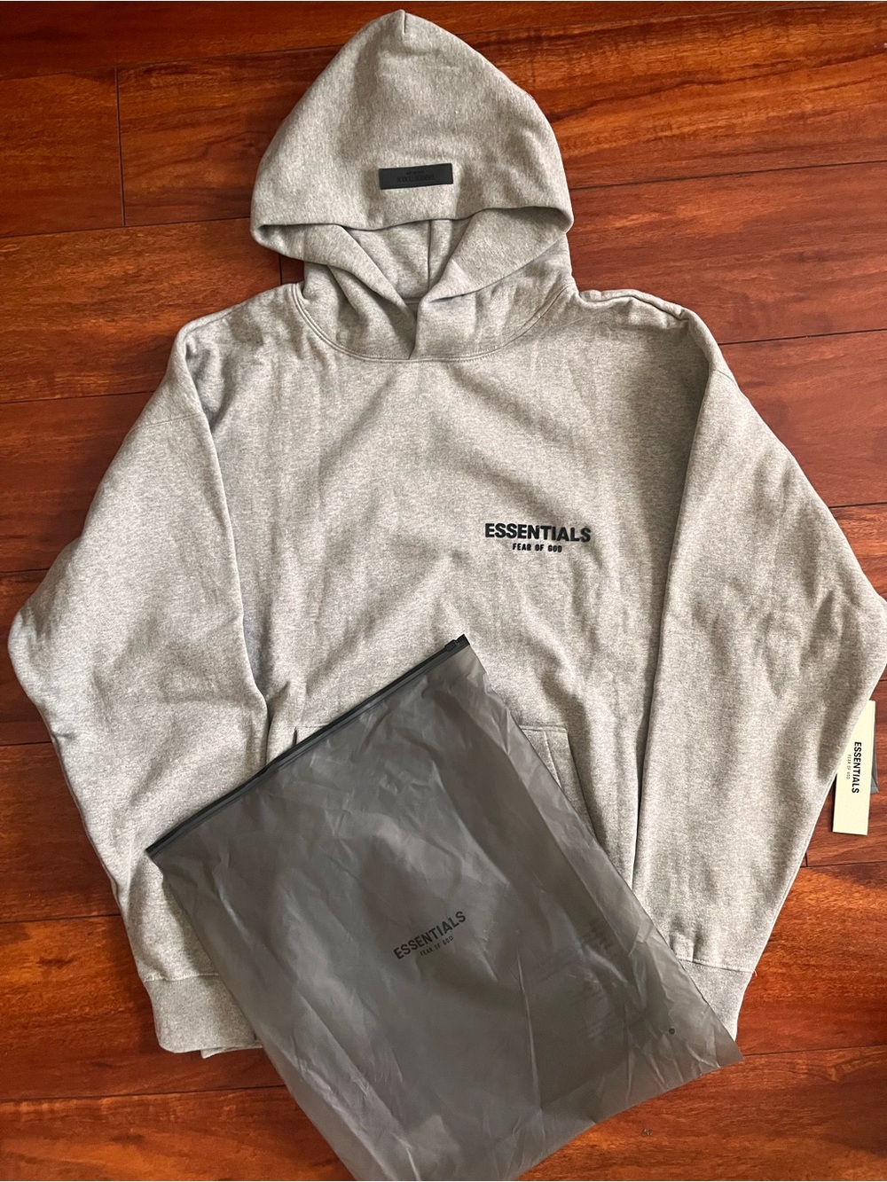 Essentials Men's Dark Oatmeal Hoodie